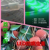 研發產銷: 荔枝龍眼LED防病蟲害燈帶、獨特光配方效果很好